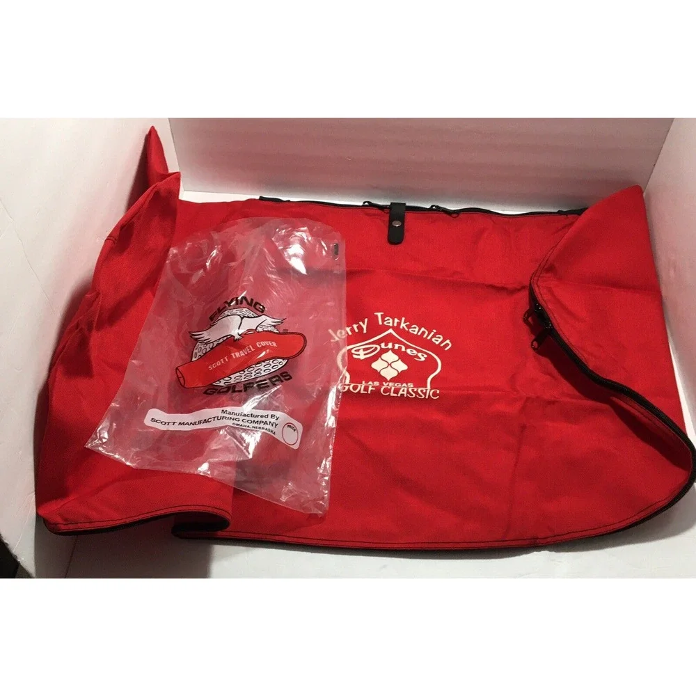 Vtg NEW 80s Dunes Las Vegas Golf Classic Scott Travel Cover Bag Jerry Tarkanian